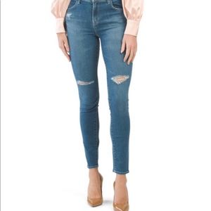 J BRAND Maria high rise ripped jean